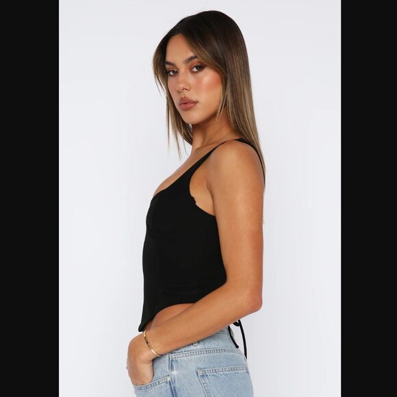 White Fox Forever Feels Bustier Black - Size M - Picture 3 of 13